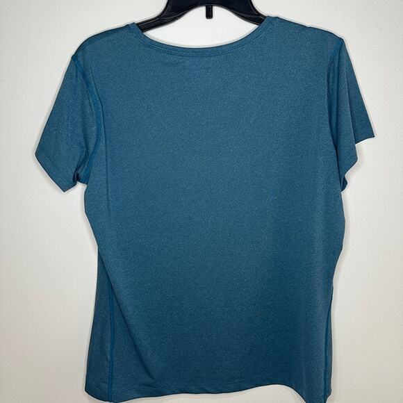 Columbia Women's Omni-wick Short Sleeve Teal Shirt, XL - Picture 5 of 5